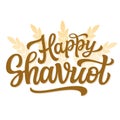 Happy Shavuot. Hand lettering