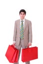 Happy shopping man Royalty Free Stock Photo