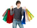 Happy shopping man Royalty Free Stock Photo