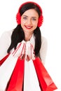 Happy Shopping Woman Royalty Free Stock Photo