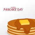 Happy Shrove Tuesday, pancake day vector illustration