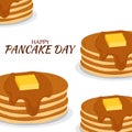 Happy Shrove Tuesday, pancake day vector illustration