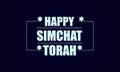 Happy Simchat Torah text and background illustration design