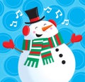 Happy Singing Snowman