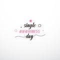 Happy Single Day Vector Design Template Background