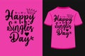 Happy singles day creative typography t-shirt design