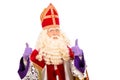 Happy Sinterklaas on white background