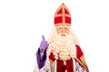 Happy Sinterklaas on white background