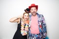 Photo booth props party cheers girl woman man husband