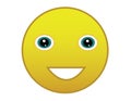 Happy Smiley, Emoticon, icon, emoji for web use Royalty Free Stock Photo