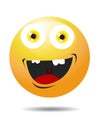 A Happy Smiley Face Button Royalty Free Stock Photo