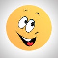 A Smiley type smiley face Royalty Free Stock Photo