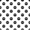 Happy smiley pattern, simple style