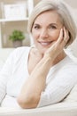 Happy Smiling Attractive Senior Woman Royalty Free Stock Photo