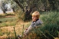 Happy smiling boy outdoor