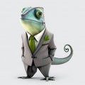 Chameleon Businessman. Generative AI Royalty Free Stock Photo