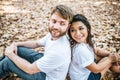 Happy Smiling Couple diversity in love moment Royalty Free Stock Photo