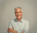 Happy smiling elderly man portrait. Royalty Free Stock Photo