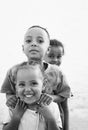 happy smiling ethiopian african kids in harar near somalia border