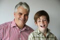 Happy  smiling father and his son Royalty Free Stock Photo