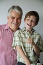 Happy  smiling father and his son Royalty Free Stock Photo