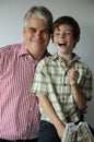 Happy  smiling father and his son Royalty Free Stock Photo