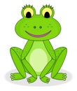 Happy smiling frog