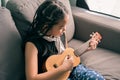 Happy smiling girl,dreadlocks hair style Royalty Free Stock Photo