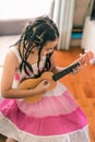 Happy smiling girl,dreadlocks hair style Royalty Free Stock Photo