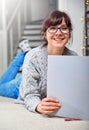 Happy smiling girl student book Royalty Free Stock Photo