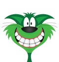 Happy smiling green cat Royalty Free Stock Photo