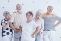 Happy and smiling group of senior people Royalty Free Stock Photo