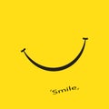 Happy smiling icon vector illustration Royalty Free Stock Photo