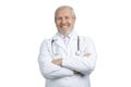 Happy smiling physician with folded arms. Royalty Free Stock Photo