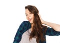 Happy smiling pretty teenage girl Royalty Free Stock Photo