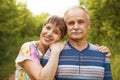 Happy and smiling senior couple Royalty Free Stock Photo