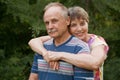 Happy and smiling senior couple Royalty Free Stock Photo