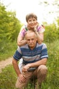 Happy and smiling senior couple Royalty Free Stock Photo