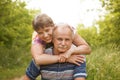 Happy and smiling senior couple Royalty Free Stock Photo