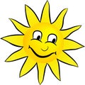 Happy smiling sun