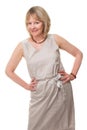 Happy Smiling Woman with Hands on Hip Royalty Free Stock Photo