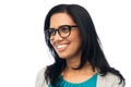 Happy smiling young indian woman in glasses Royalty Free Stock Photo