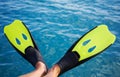 Happy snorkeling flippers