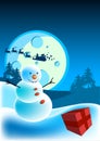 Happy Snowman Royalty Free Stock Photo