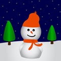 Happy snowman Royalty Free Stock Photo