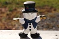 Happy Snowman decoration Royalty Free Stock Photo