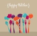 Happy social media kitchen set