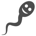 Happy Spermatozoon Flat Icon