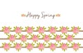 Happy Spring - Floral background with Peonies