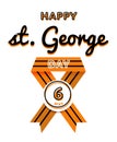 Happy St. George day greeting emblem